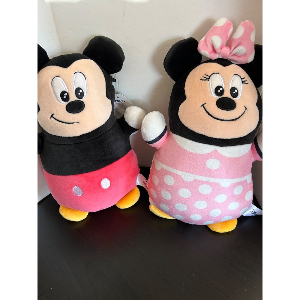 Disney HugMees Mickey & Minnie Mouse Set Squishmallows Plush Toys Collectibles